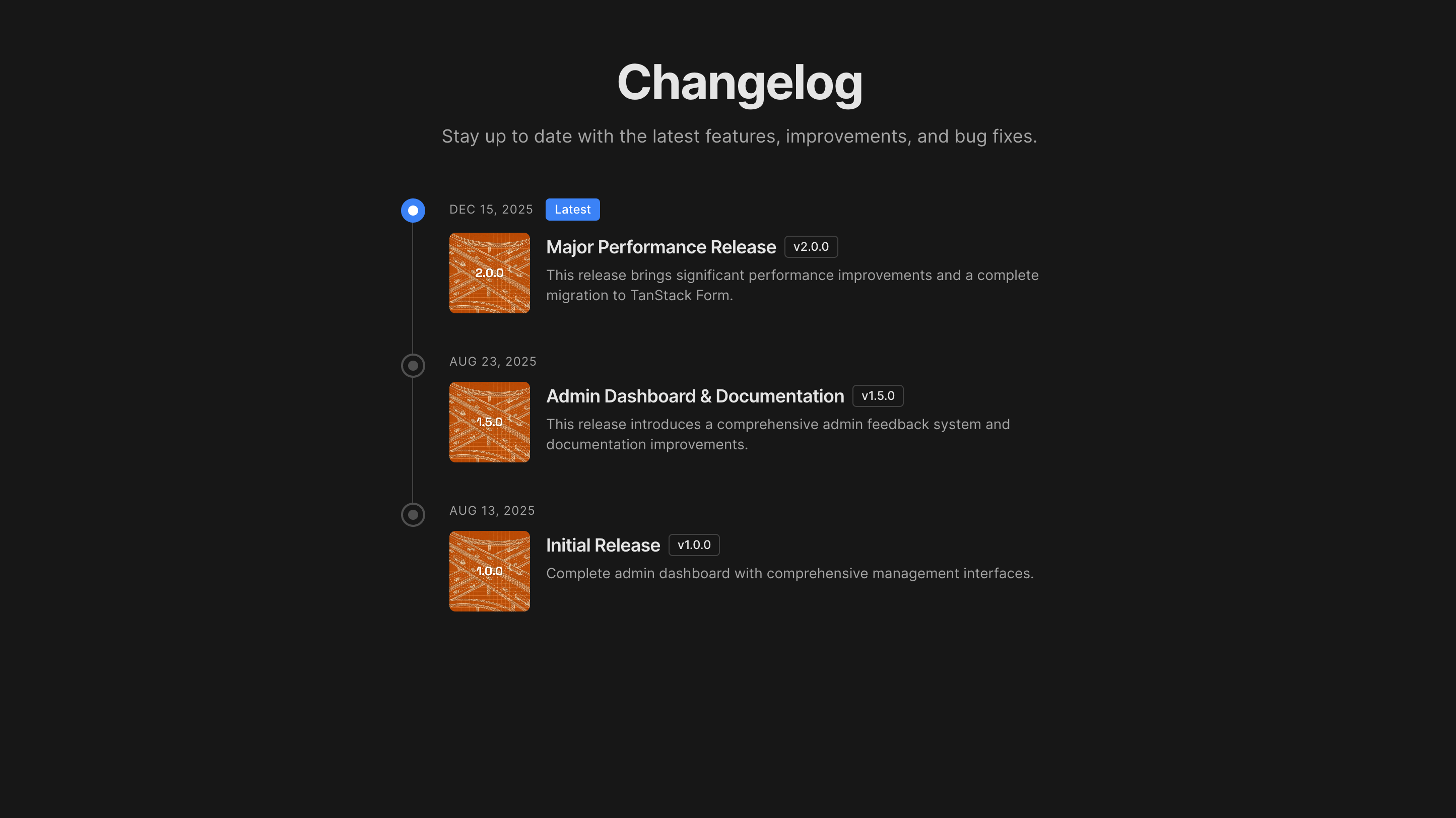 Public Changelog & Content System